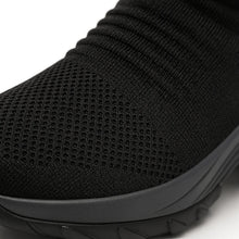 Load image into Gallery viewer, Ortho Breathable No-Tie Stretch Shoes - Black Grey