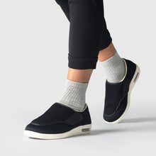 Load image into Gallery viewer, Chloe Stretch No-Tie Wide Shoes w/ Adjustable Closure