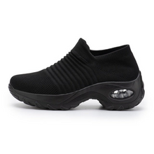 Load image into Gallery viewer, Ortho Breathable No-Tie Stretch Shoes - Midnight Black