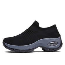 Load image into Gallery viewer, Ortho Breathable No-Tie Stretch Shoes - Black Grey