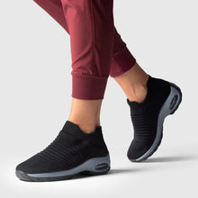 Load image into Gallery viewer, Ortho Breathable No-Tie Stretch Shoes - Black Grey

