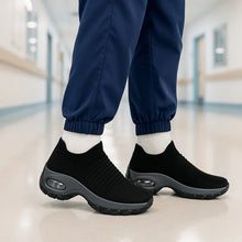 Load image into Gallery viewer, Ortho Breathable No-Tie Stretch Shoes - Black Grey
