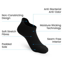 Load image into Gallery viewer, Padded Extra-Stretch Ankle Socks
