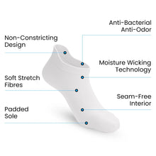 Load image into Gallery viewer, Padded Extra-Stretch Ankle Socks
