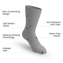 Load image into Gallery viewer, Padded Extra-Stretch Crew Socks
