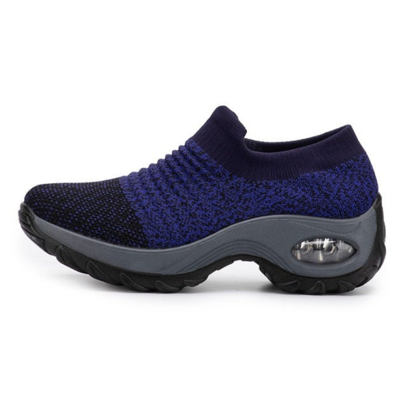 Ortho Breathable No-Tie Stretch Shoes - Blue
