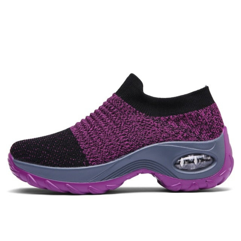 Ortho Breathable No-Tie Stretch Shoes - Purple
