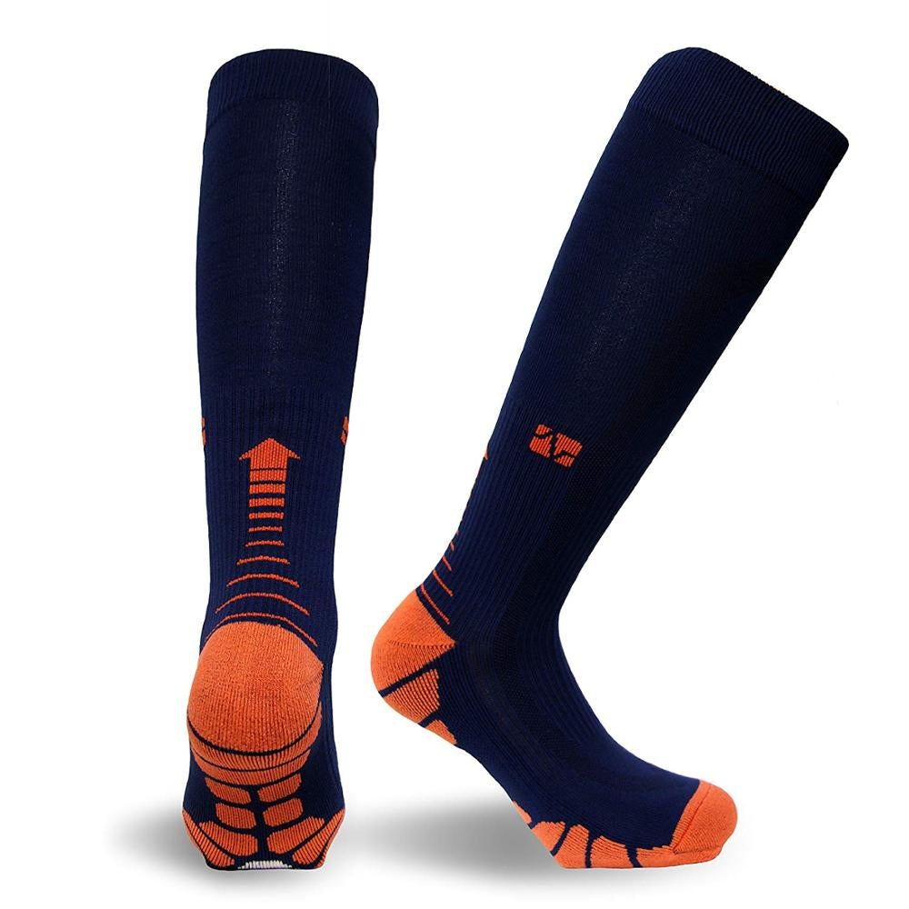 ComfortWear Compression Socks - Black Orange