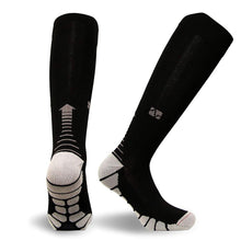 Load image into Gallery viewer, ComfortWear Compression Socks - Black White
