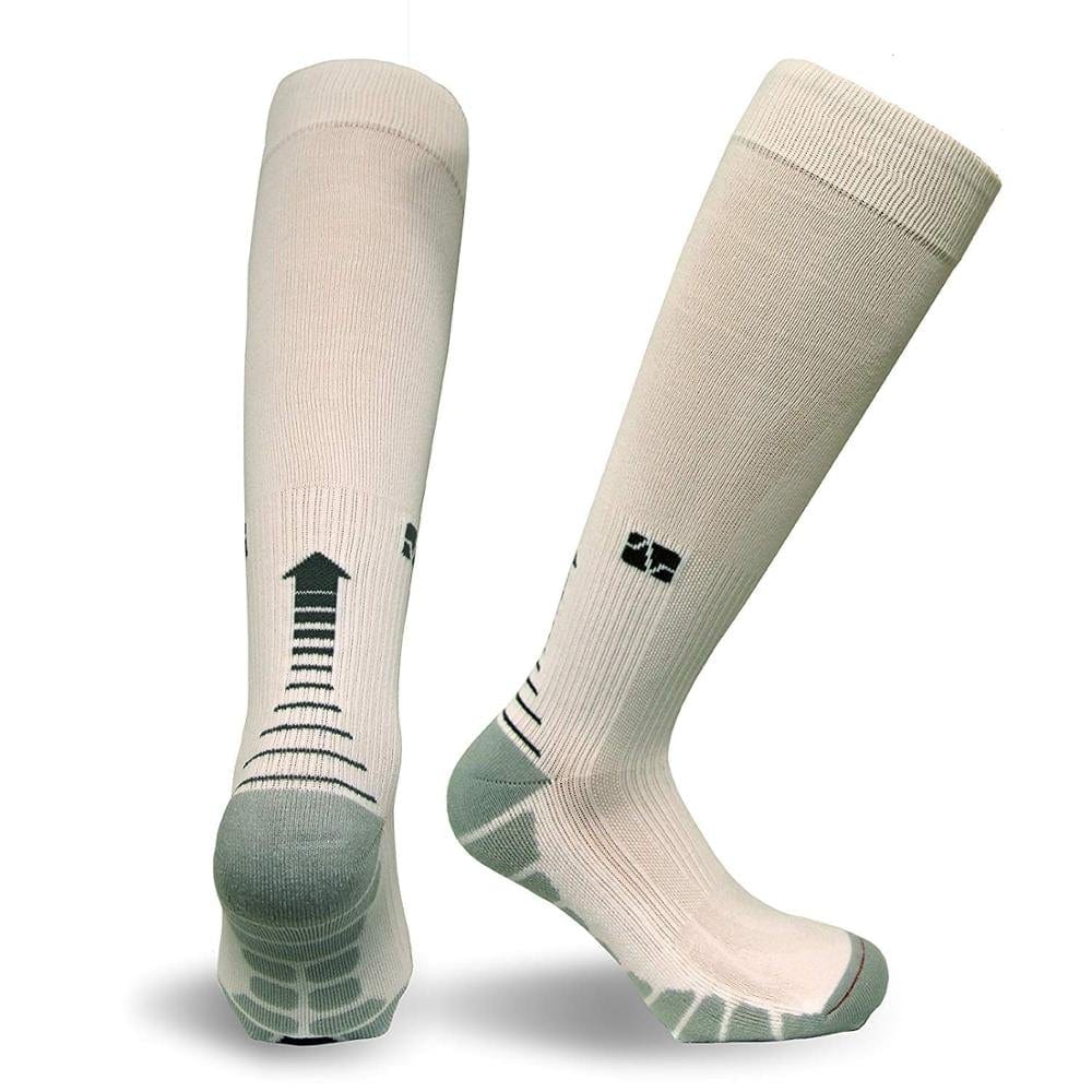 ComfortWear Compression Socks - White Grey